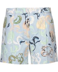 Lanvin - Sky Shorts & Bermuda Shorts Cotton - Lyst