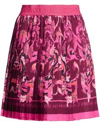 Versace Jeans Couture - Plum Mini Skirt Polyester - Lyst