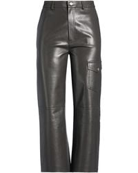 Nanushka - Charcoal Pants Polyester - Lyst