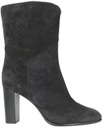 Ba&sh - Charcoal Ankle Boots Leather - Lyst
