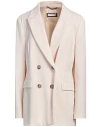 Peserico - Cream Blazer Polyester, Virgin Wool, Elastane - Lyst