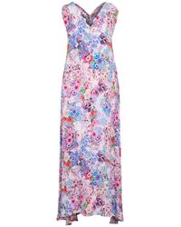 Inoa - Lilac Maxi Dress Silk - Lyst