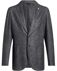 L.B.M. 1911 - Charcoal Blazer Wool, Polyester, Polyamide, Acrylic - Lyst