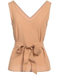 Camicettasnob - Camel Top Viscose - Lyst