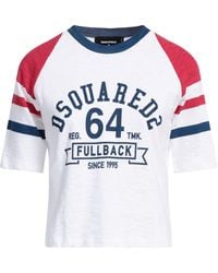 DSquared² - T-shirt da con stampa del marchio - Lyst