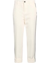 Berwich - Ivory Pants Polyester, Elastane - Lyst