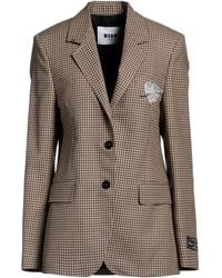 MSGM - Blazer Wool - Lyst