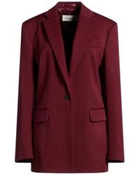 Dries Van Noten - Burgundy Blazer Wool - Lyst