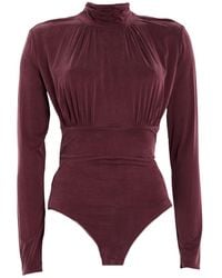 Elisabetta Franchi - Bodysuit Cupro, Elastane - Lyst