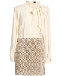 Elisabetta Franchi - Mini Dress Viscose, Acetate, Polyester, Polyamide - Lyst