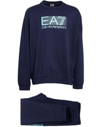 EA7 - Tracksuit Cotton, Polyester, Elastane - Lyst