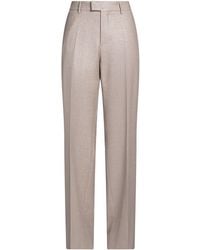 Berwich - Taupe Pants Virgin Wool, Viscose, Polyamide, Elastane - Lyst
