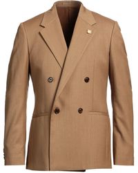 Lardini - Camel Blazer Wool, Polyester, Lyocell - Lyst