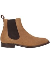 Hackett - Camel Ankle Boots Leather - Lyst