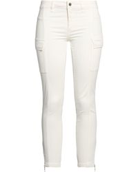 Liu Jo - Ivory Pants Lyocell, Cotton, Elastane - Lyst