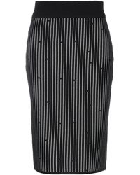 Diane von Furstenberg Knielanger Rock - Schwarz