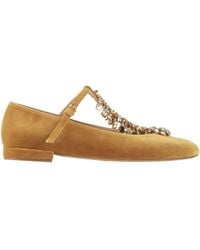 Ulla Johnson - Mustard Ballet Flats Textile Fibers - Lyst