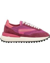Date - Garnet Sneakers Leather, Textile Fibers - Lyst