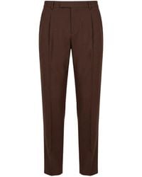 Lardini - Chocolate Pants Virgin Wool - Lyst