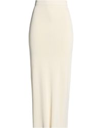 Isabel Benenato - Ivory Maxi Skirt Viscose, Polyester - Lyst