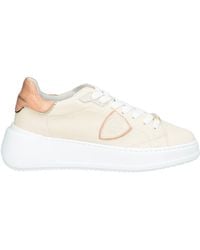 Philippe Model - Tres Temple Cream Sneakers Leather - Lyst
