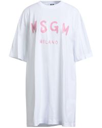 MSGM - Mini Dress Cotton - Lyst