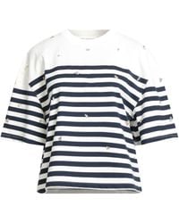 Sandro - Ivory T-Shirt Cotton, Brass, Glass - Lyst