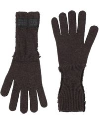 MM6 by Maison Margiela - Dark Gloves Wool, Polyamide - Lyst