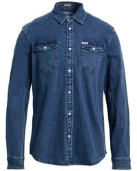 Guess - Denim Shirt Cotton, Elastane - Lyst