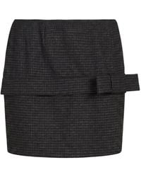 Kaos - Charcoal Mini Skirt Polyester, Viscose, Elastane - Lyst