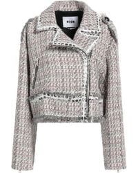 MSGM - Jacket Acrylic, Cotton, Polyester, Wool, Polyamide - Lyst