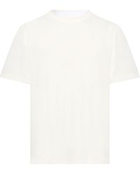 Giorgio Armani - Ivory T-Shirt Polyamide, Elastane - Lyst
