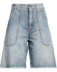 Ermanno Scervino - Denim Shorts Cotton, Viscose, Metallic Fiber, Polyamide - Lyst
