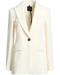 Marella - Art.365 Cream Blazer Polyester - Lyst