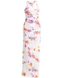 DES_PHEMMES - Cream Maxi Dress Cotton, Elastane - Lyst