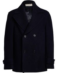 Officine Generale - Midnight Coat Virgin Wool, Polyamide - Lyst