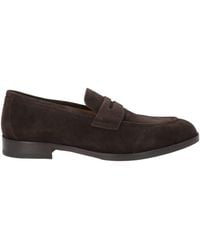 Testoni - Dark Loafers Calfskin - Lyst