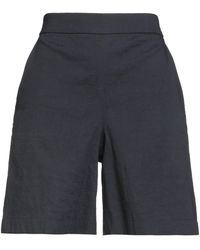 Theory - Midnight Shorts & Bermuda Shorts Linen, Viscose, Elastane - Lyst