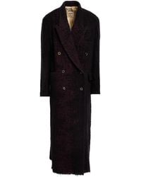 Uma Wang - Coat Virgin Wool, Alpaca Wool, Mohair Wool, Polyamide - Lyst