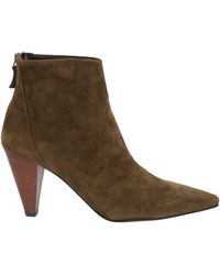 Marilena - Military Ankle Boots Leather - Lyst