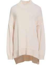 ViCOLO - Cream Turtleneck Acrylic, Wool, Viscose, Alpaca Wool - Lyst