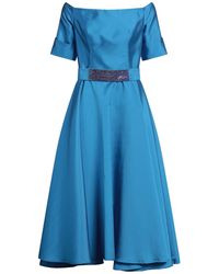 ATELIER LEGORA - Midi Dress Polyester, Silk - Lyst
