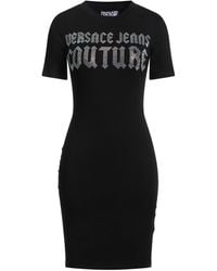 Versace Jeans Couture - Mini Dress Cotton, Elastane - Lyst