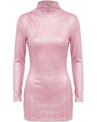 ANDAMANE - Mini Dress Viscose, Polyester, Elastane - Lyst