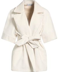 Please - Coat Polyester, Viscose - Lyst