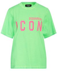 DSquared² - T-Shirt Cotton, Elastane - Lyst