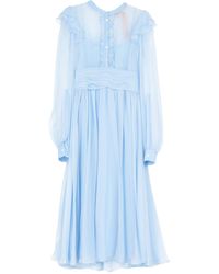 N°21 Midi Dress - Blue