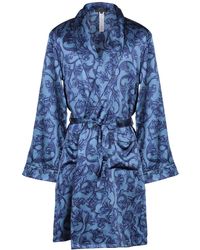 versace blue robe