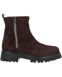 Status - Dark Ankle Boots Leather - Lyst