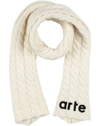 Arte' - Cream Scarf Wool, Polyamide - Lyst